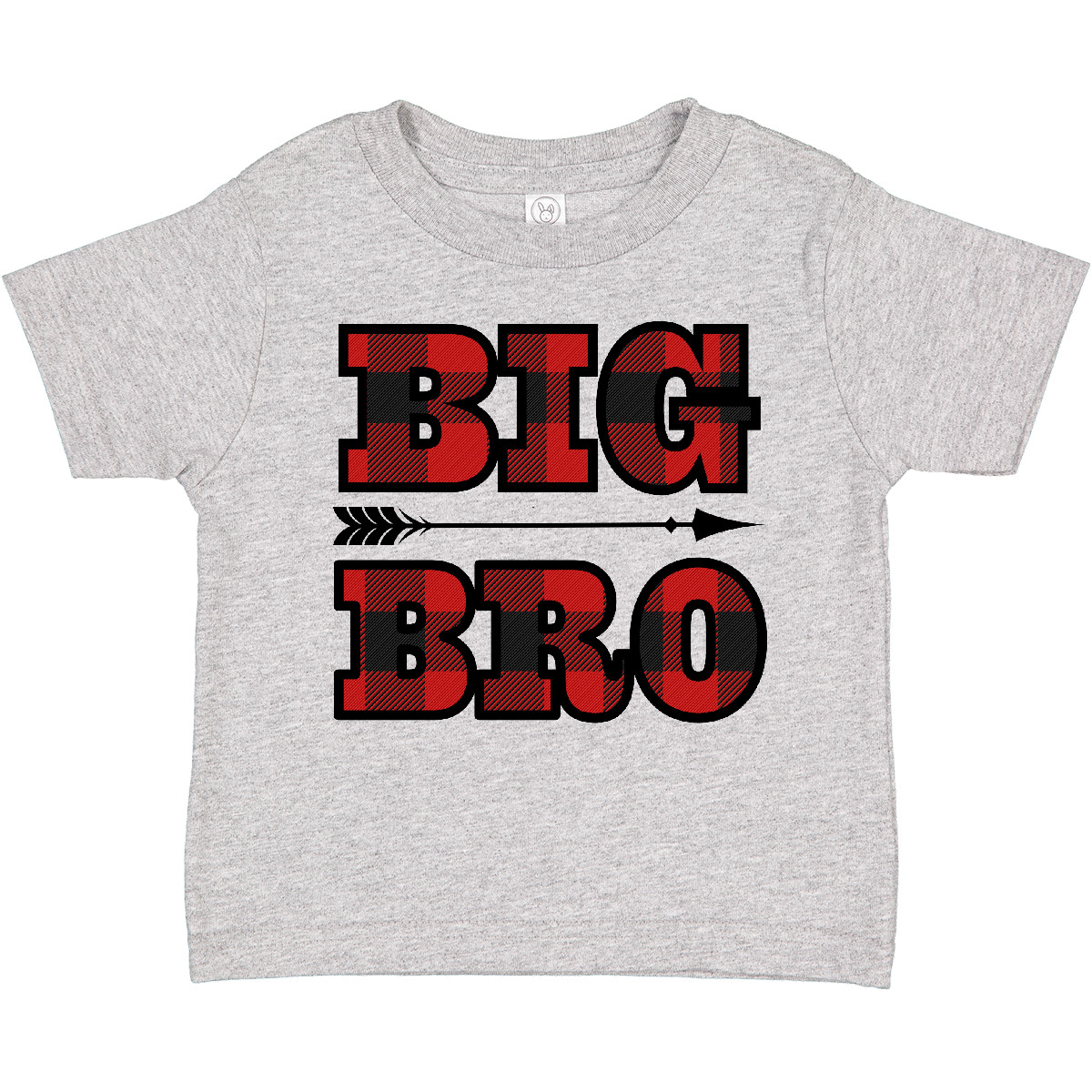 Inktastic Big Bro Buffalo Plaid Brother Toddler T-Shirt Siblings Childs Outfit - Picture 3 of 10