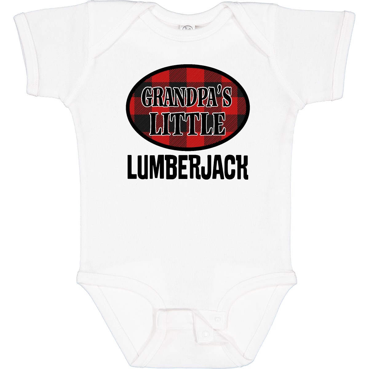 Inktastic Grandpa Little Lumberjack Baby Bodysuit Grandkids Boys Outfit Childs - Picture 7 of 8
