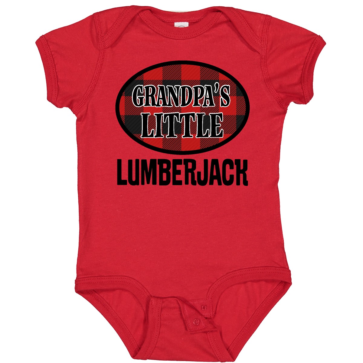 Inktastic Grandpa Little Lumberjack Baby Bodysuit Grandkids Boys Outfit Childs - Picture 6 of 8