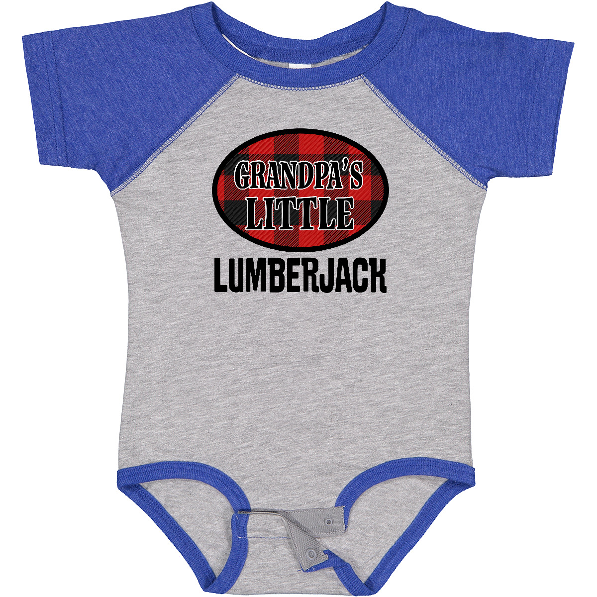 Inktastic Grandpa Little Lumberjack Baby Bodysuit Grandkids Boys Outfit Childs - Picture 4 of 8
