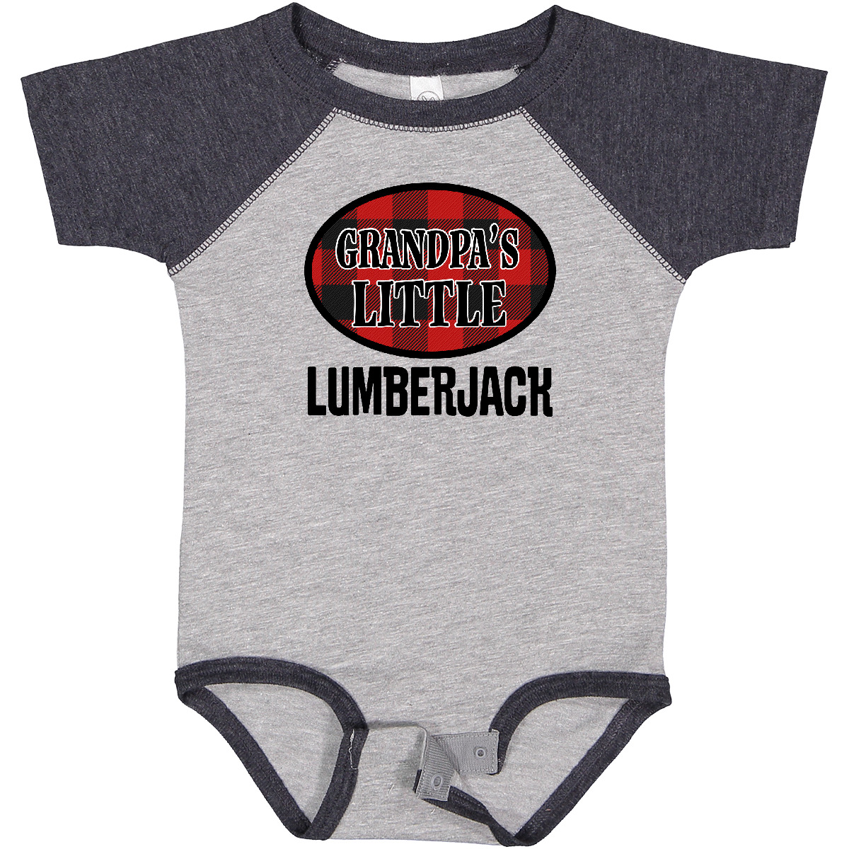 Inktastic Grandpa Little Lumberjack Baby Bodysuit Grandkids Boys Outfit Childs - Picture 3 of 8