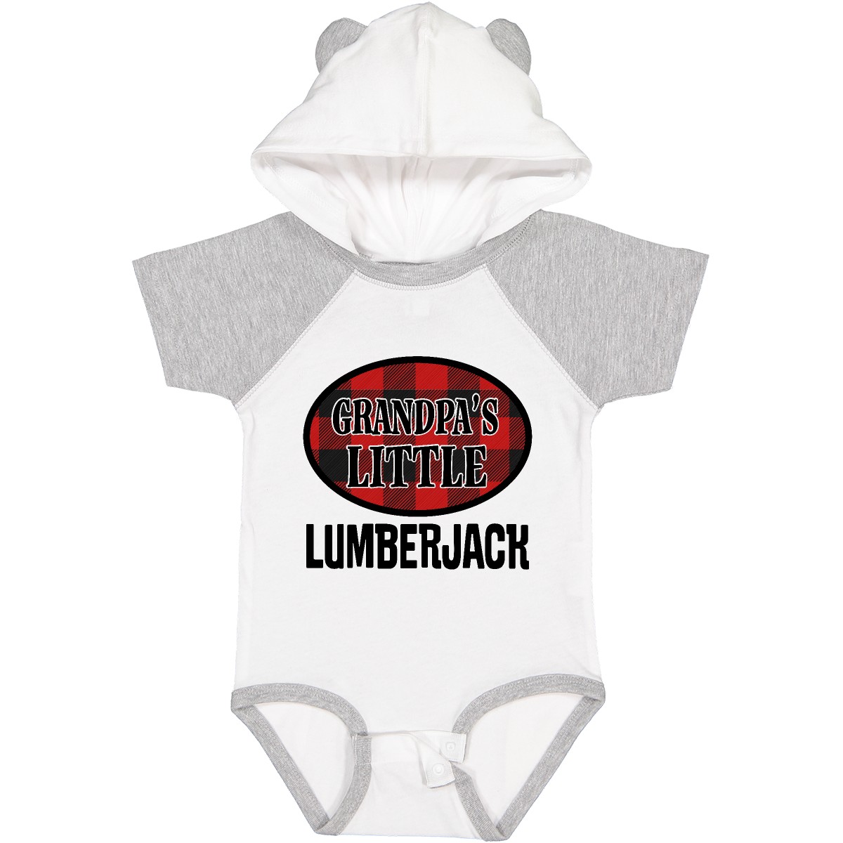 Inktastic Grandpa Little Lumberjack Baby Bodysuit Grandkids Boys Outfit Childs - Picture 8 of 8