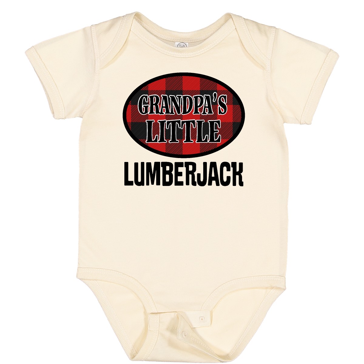 Inktastic Grandpa Little Lumberjack Baby Bodysuit Grandkids Boys Outfit Childs - Picture 5 of 8