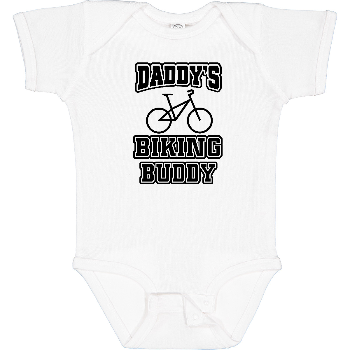 Inktastic Daddys Biking Buddy Baby Bodysuit Childs Son Daughter Daddy Dad Infant