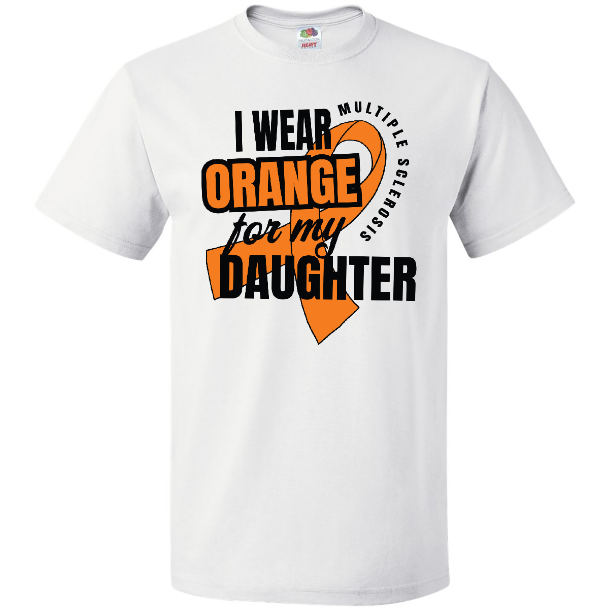 Inktastic I Wear Orange For My Daughter Multiple Sclerosis Awareness T-Shirt Ms - Picture 7 of 7
