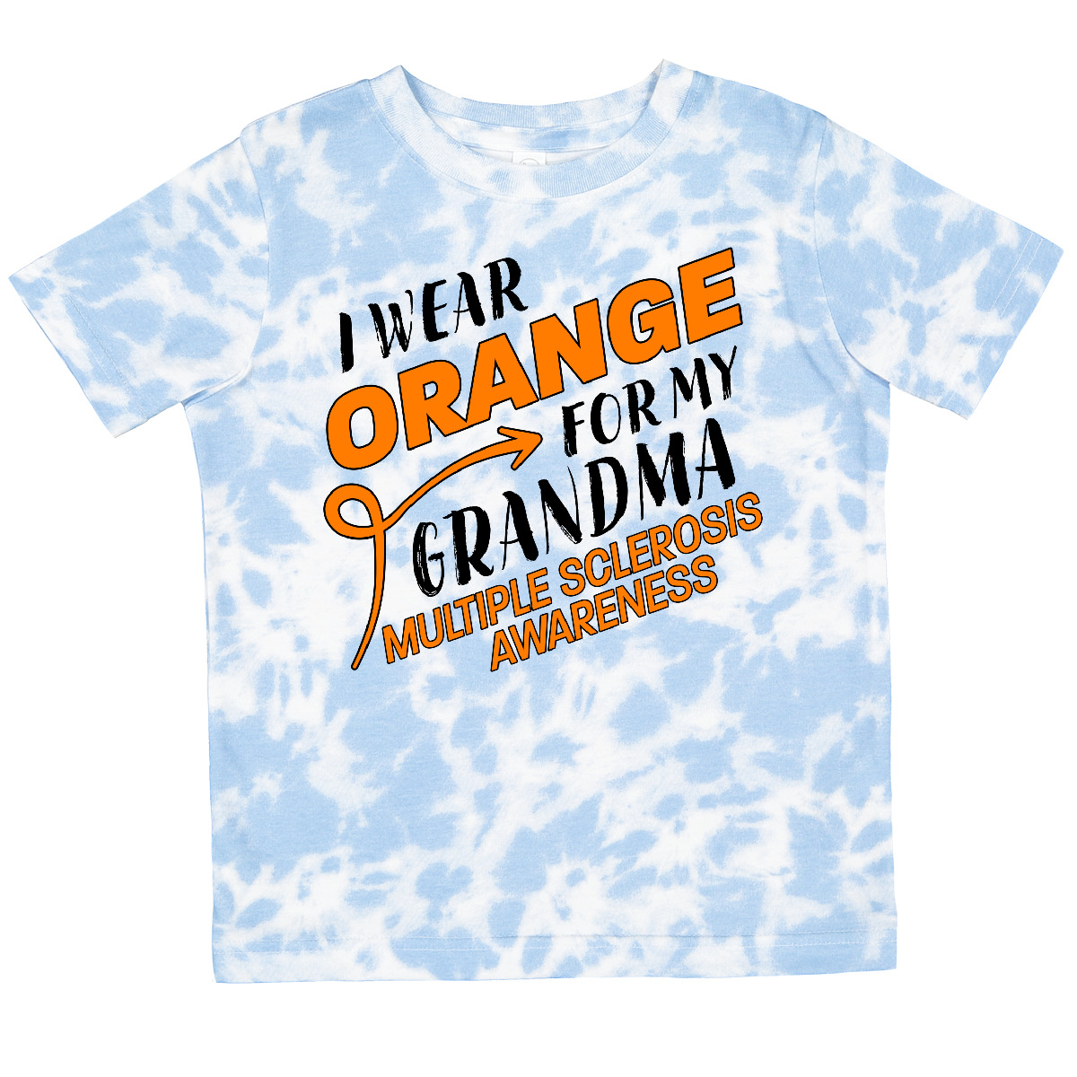 Inktastic I Wear Orange For My Grandma- Multiple Sclerosis Toddler T-Shirt March - Bild 7 von 7