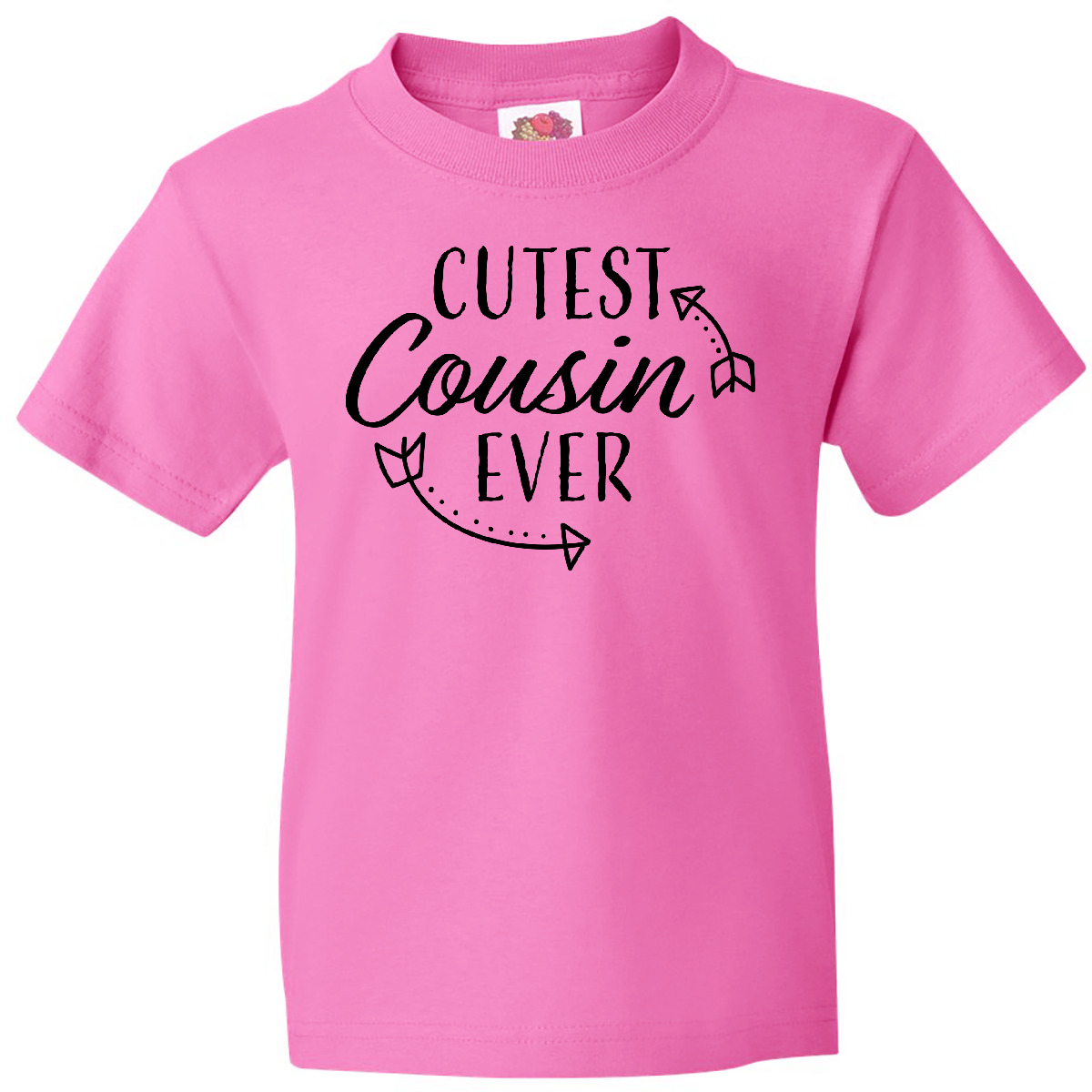 Inktastic Cutest Cousin Ever With Arrows Youth T-Shirt Cute Arrow Adorable Tee - Picture 2 of 9
