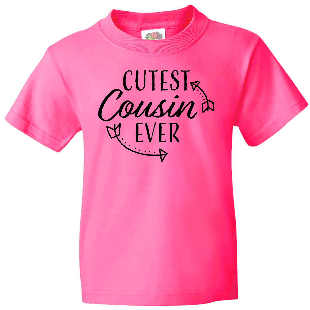 Inktastic Cutest Cousin Ever With Arrows Youth T-Shirt Cute Arrow Adorable Tee - Picture 5 of 9