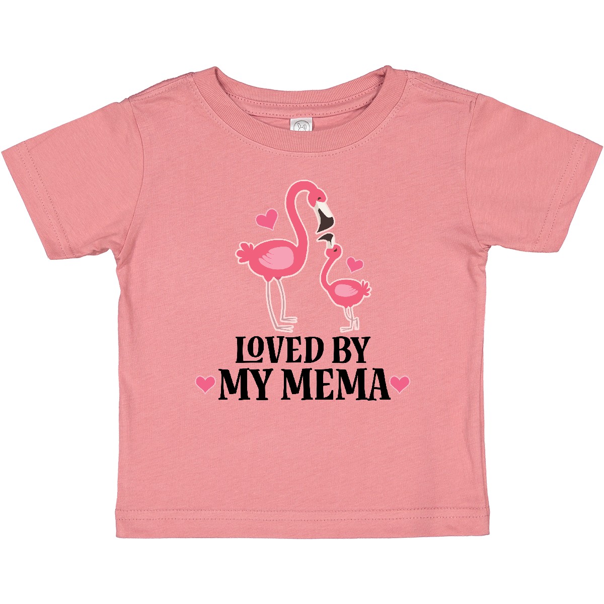 Inktastic My Mema Loves Me Flamingo Baby T-Shirt Childs Girls Cute Infant Tees - Picture 5 of 8