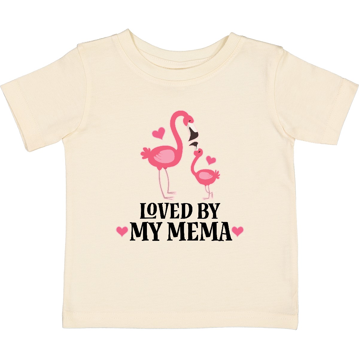 Inktastic My Mema Loves Me Flamingo Baby T-Shirt Childs Girls Cute Infant Tees - Picture 6 of 8