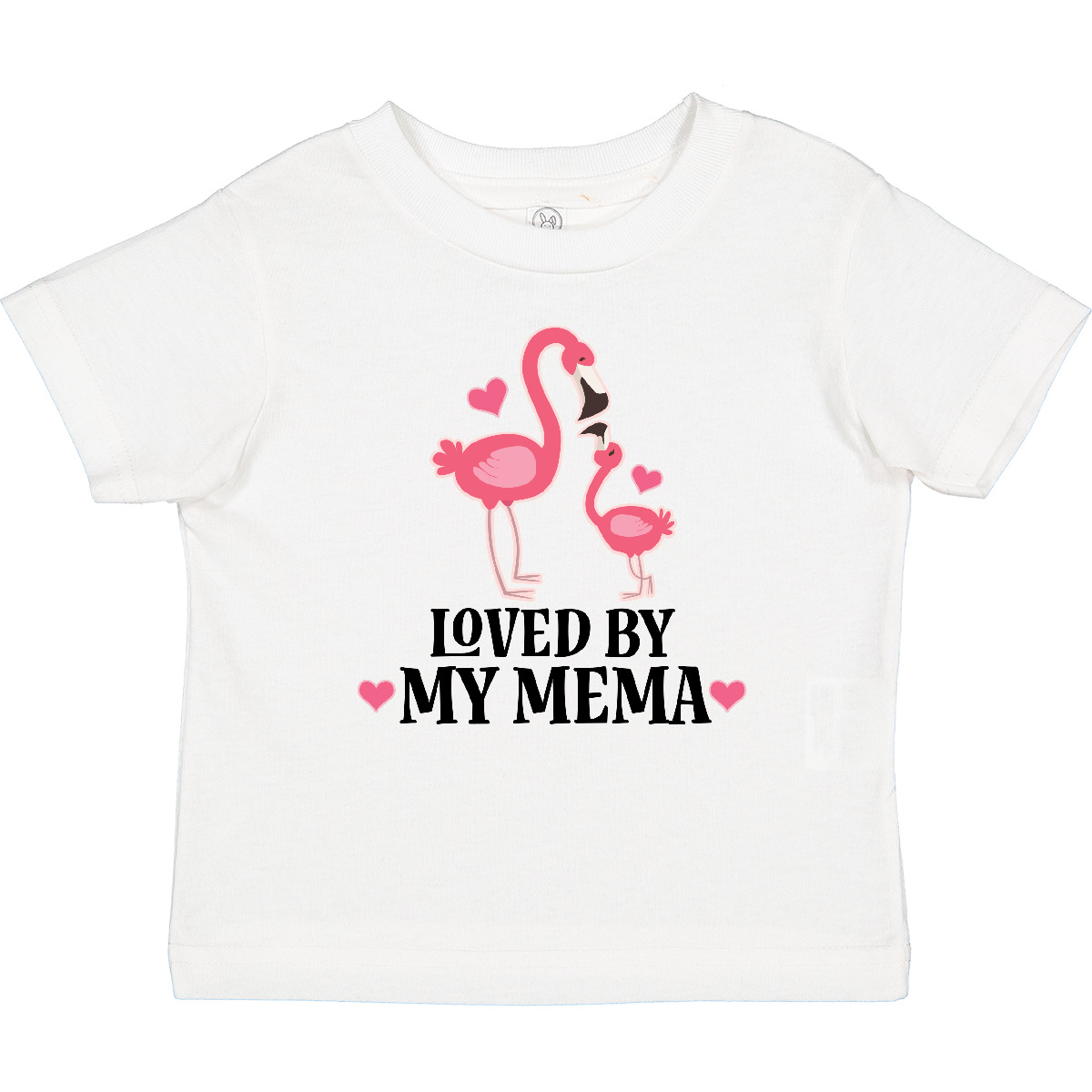 Inktastic My Mema Loves Me Flamingo Baby T-Shirt Childs Girls Cute Infant Tees - Picture 8 of 8
