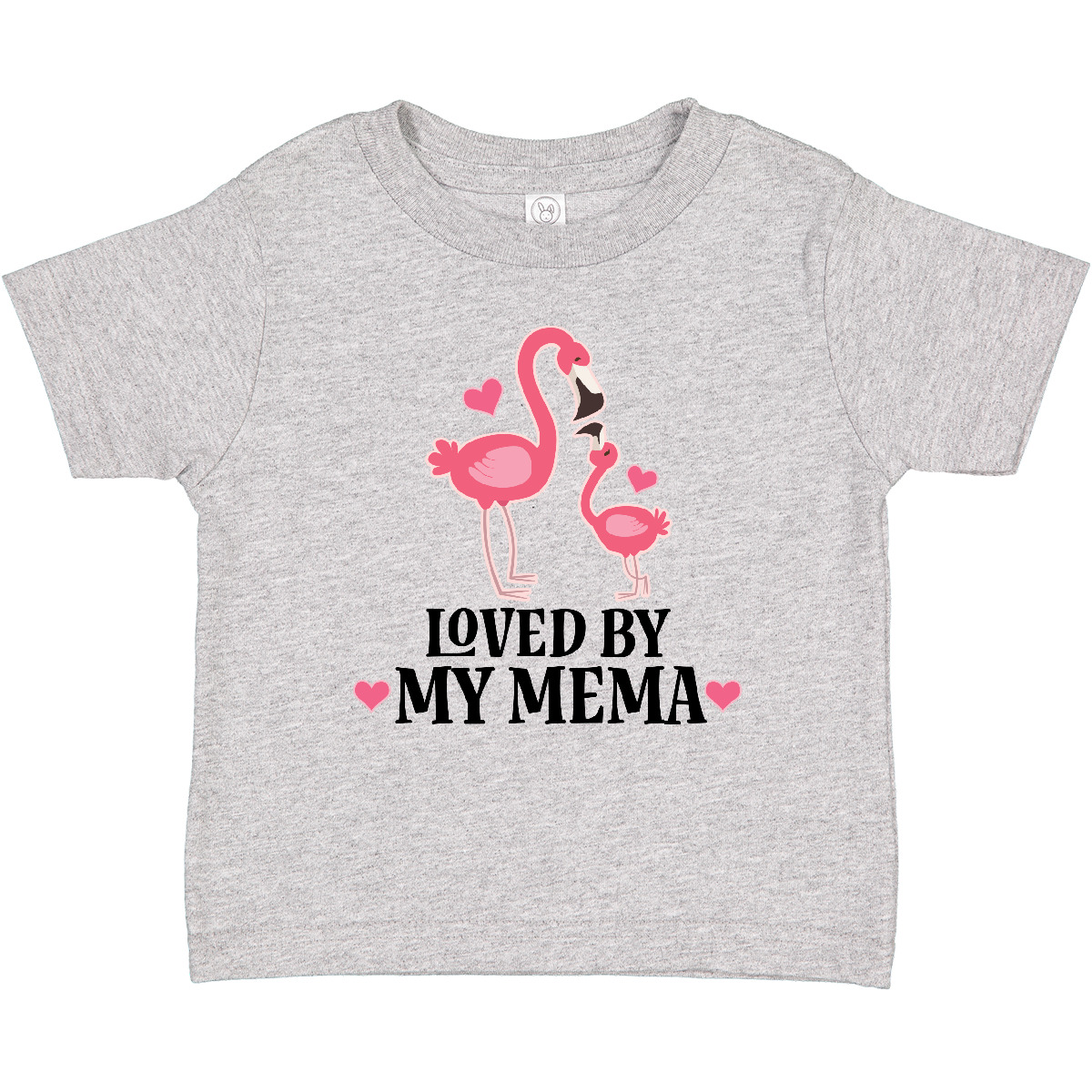 Inktastic My Mema Loves Me Flamingo Baby T-Shirt Childs Girls Cute Infant Tees - Picture 3 of 8