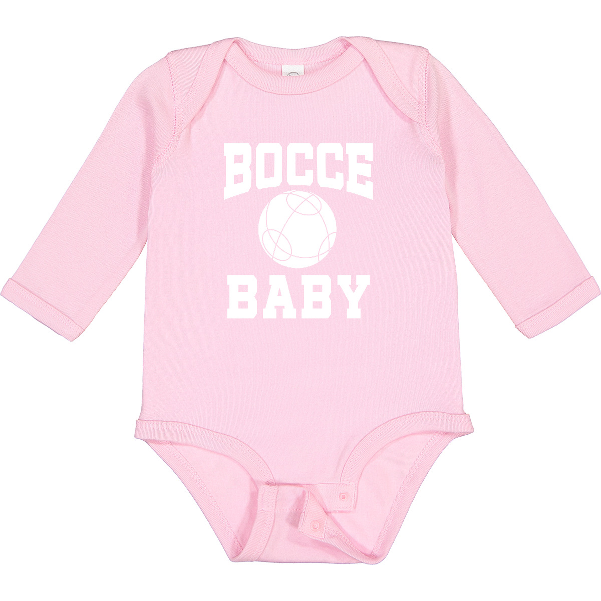 Inktastic Bocce Baby Long Sleeve Creeper Game Boules Italian Future Player Hws - Picture 7 of 8