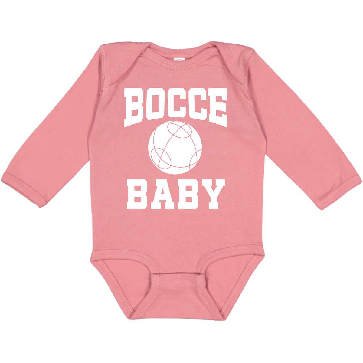Inktastic Bocce Baby Long Sleeve Creeper Game Boules Italian Future Player Hws - Picture 5 of 8