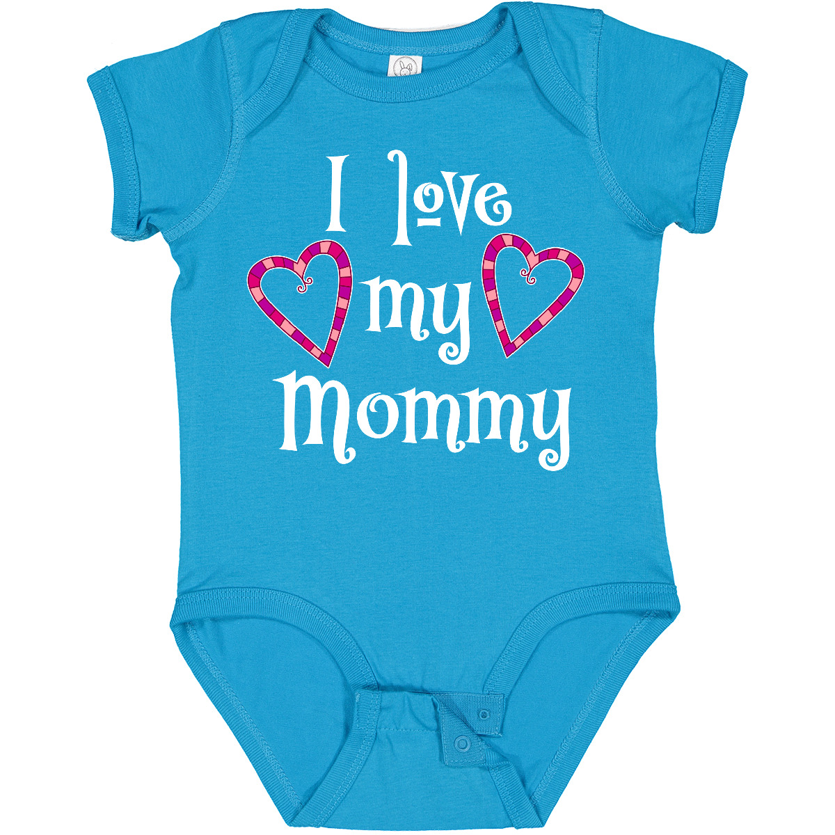 Inktastic I Love My Mommy- Hearts Baby Bodysuit Mothers Kids Mother Happy Family - Picture 9 of 10