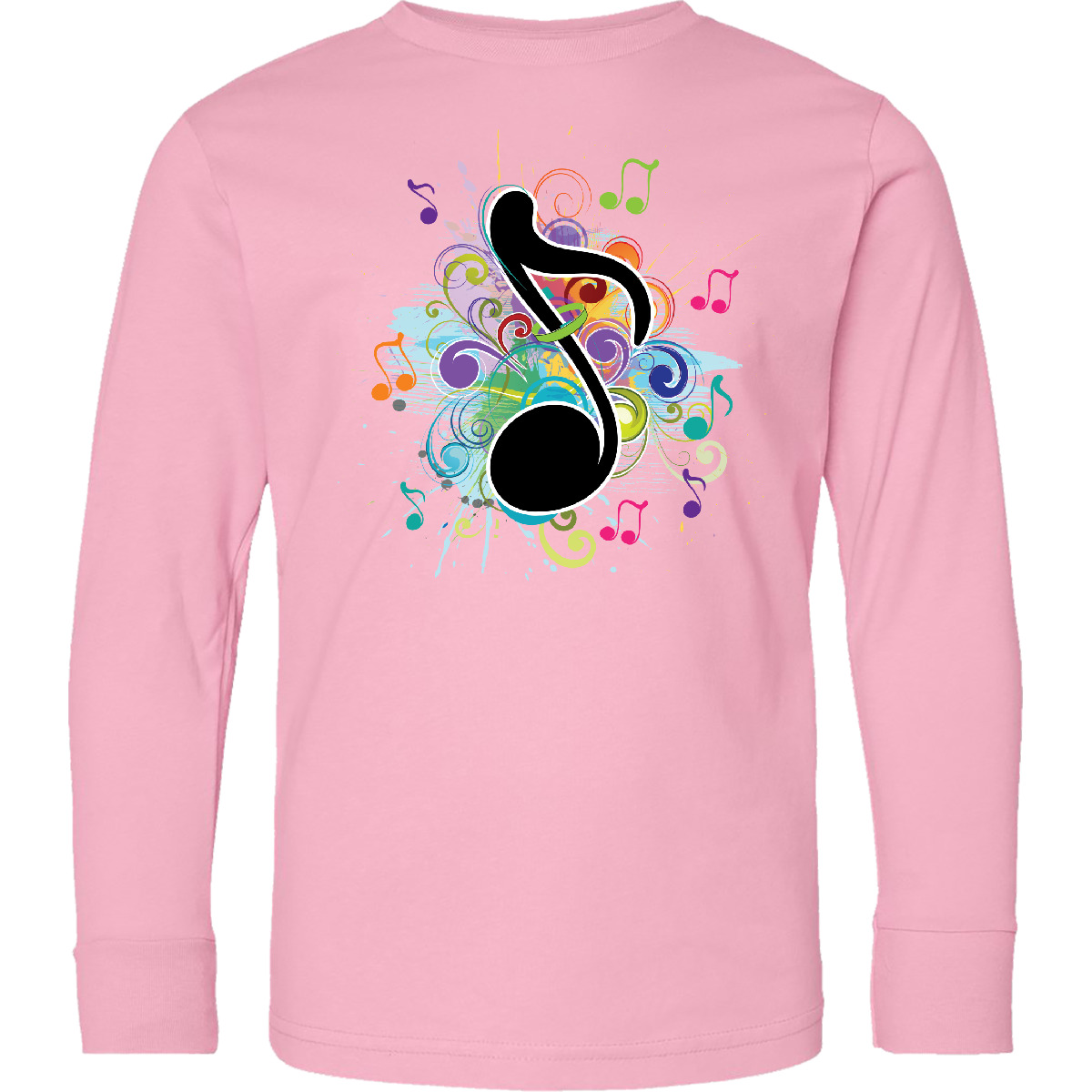 Inktastic Music Teacher Band Choir Musician Youth Long Sleeve T-Shirt Piano Note - Picture 4 of 4
