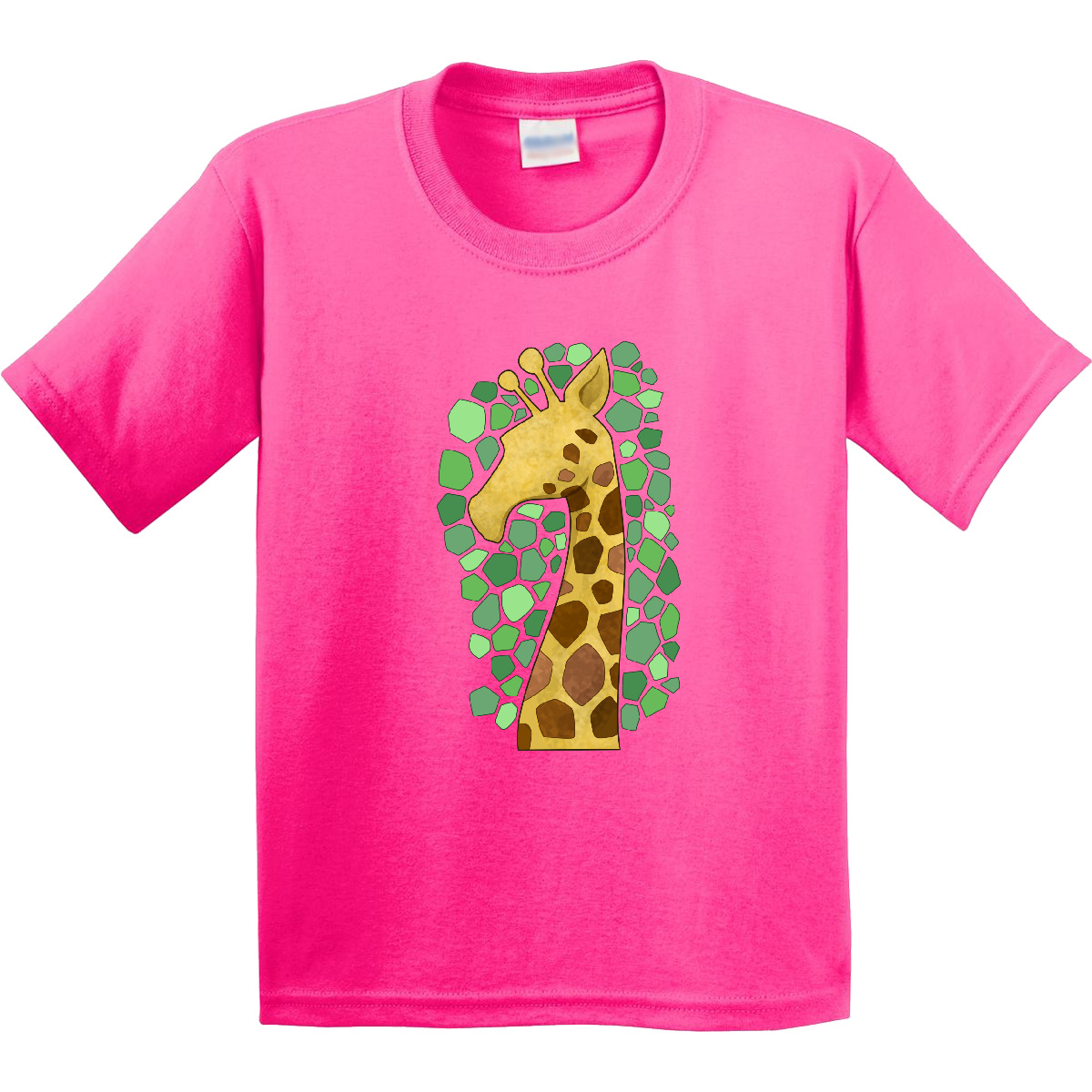 Inktastic Giraffe Silhouette Youth T-Shirt Animals Stylized Spots Shapes Animal - Picture 7 of 11