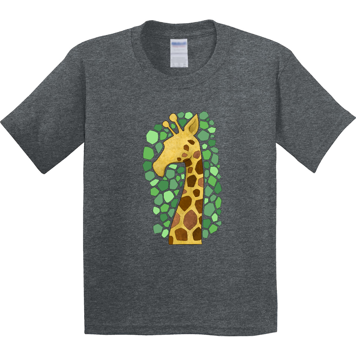 Inktastic Giraffe Silhouette Youth T-Shirt Animals Stylized Spots Shapes Animal - Picture 8 of 11