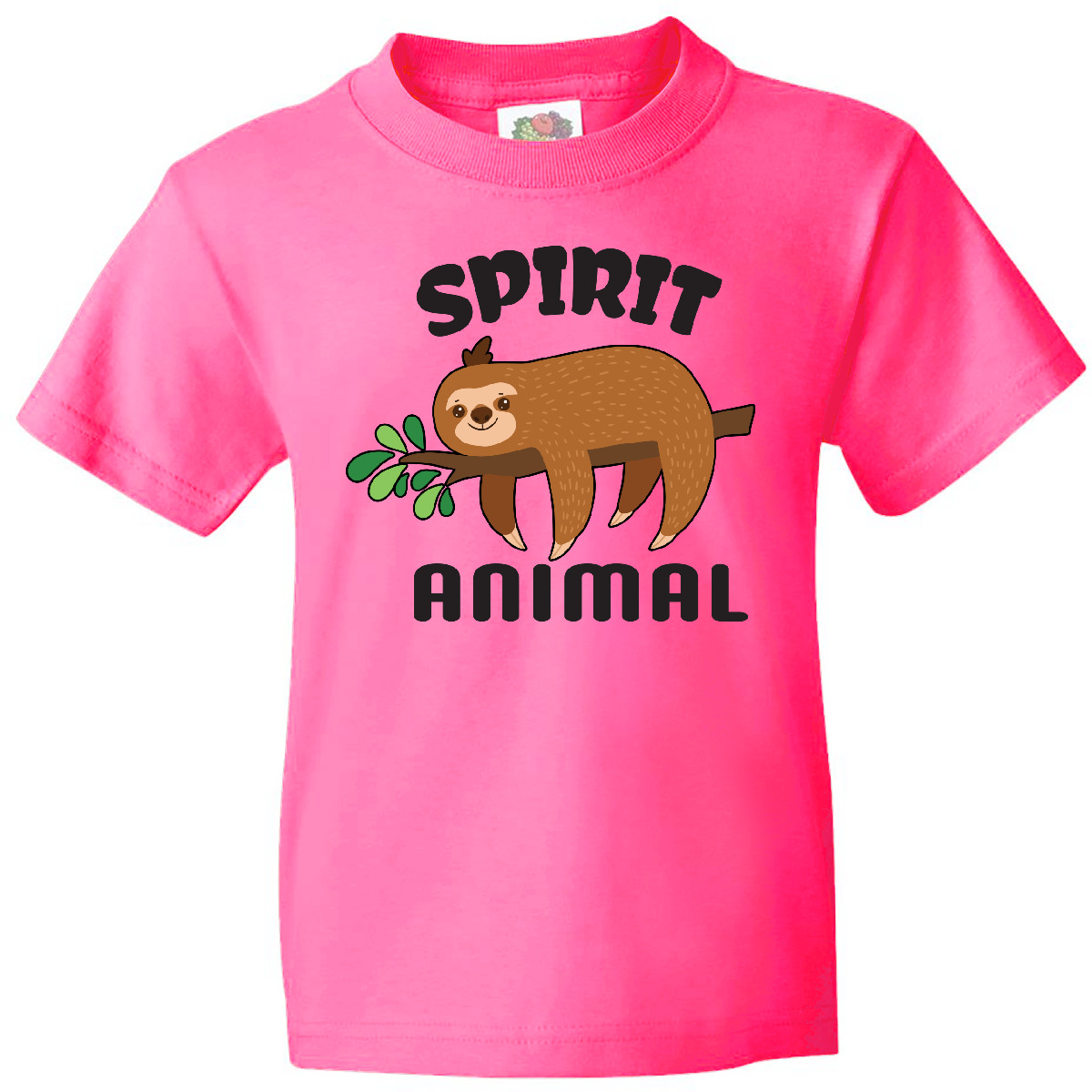 Inktastic My Spirit Animal Is A Sloth With Sloth Illustration Youth T-Shirt Are - Picture 5 of 9
