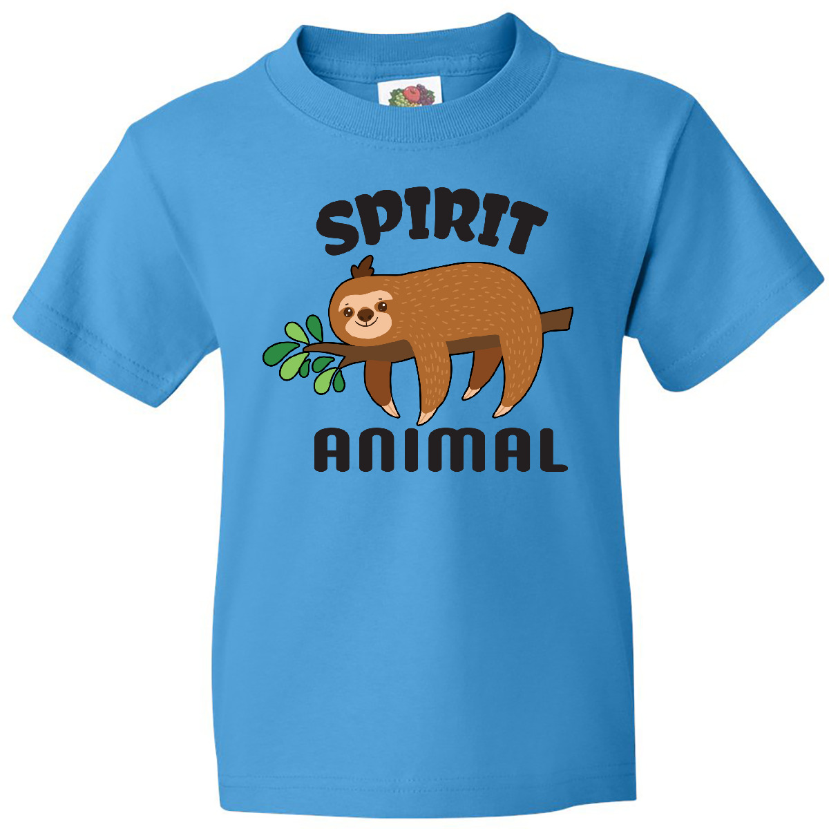 Inktastic My Spirit Animal Is A Sloth With Sloth Illustration Youth T-Shirt Are - Picture 6 of 9