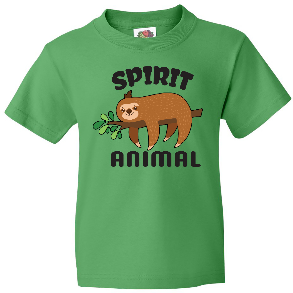 Inktastic My Spirit Animal Is A Sloth With Sloth Illustration Youth T-Shirt Are - Picture 4 of 9