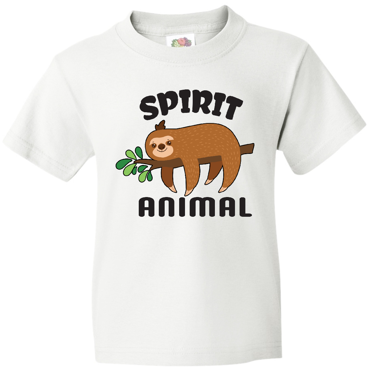 Inktastic My Spirit Animal Is A Sloth With Sloth Illustration Youth T-Shirt Are - Picture 9 of 9