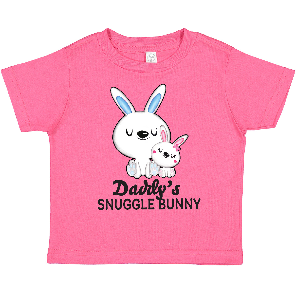 Inktastic Daddys Snuggle Bunny Easter Toddler T-Shirt Kids Daddy With Daughter - Picture 4 of 8
