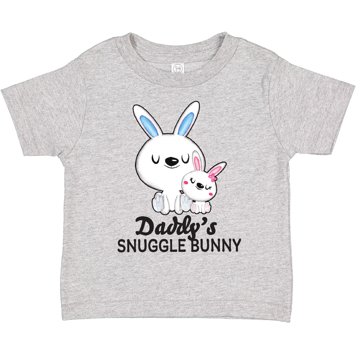 Inktastic Daddys Snuggle Bunny Easter Toddler T-Shirt Kids Daddy With Daughter - Picture 3 of 8