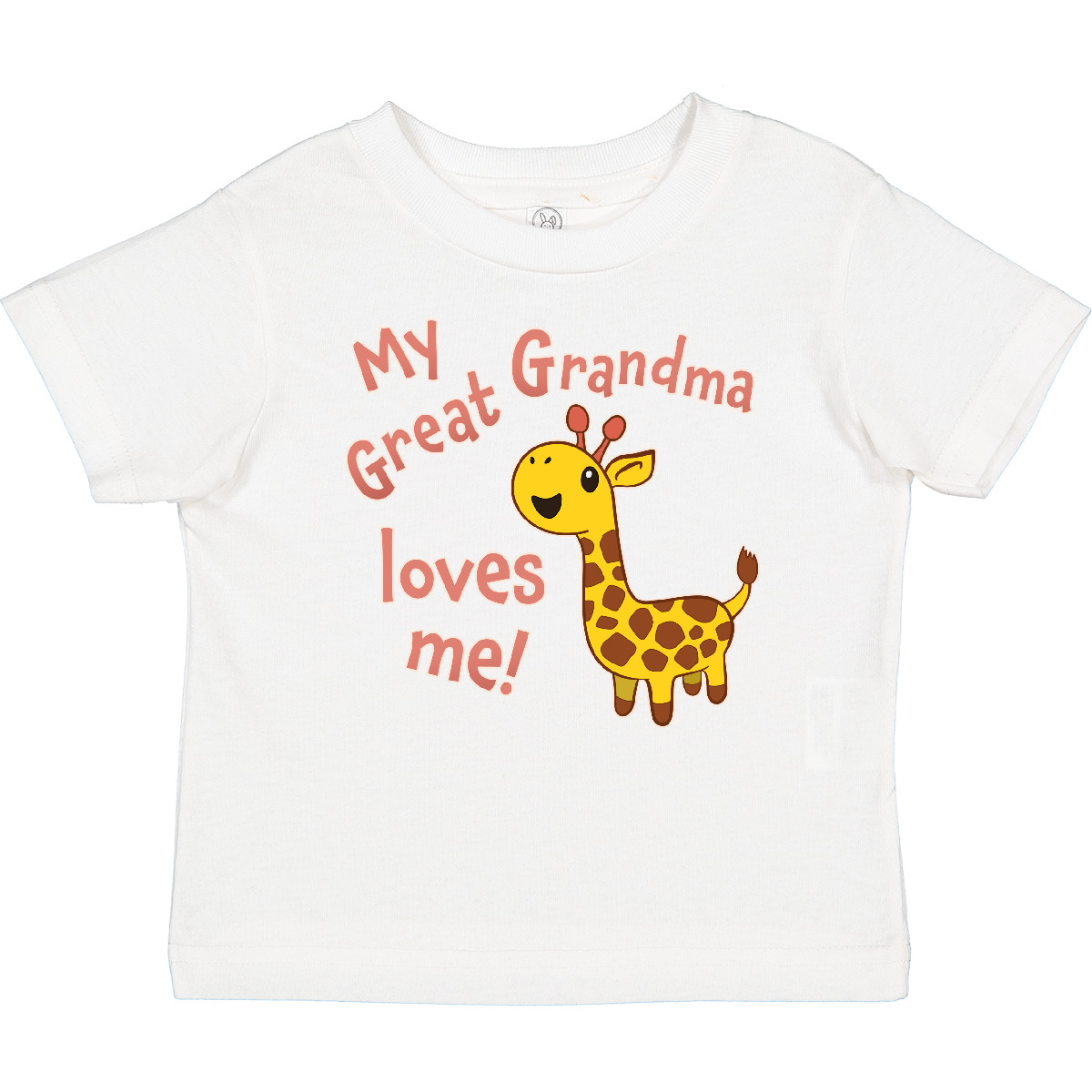 Inktastic My Great Grandma Loves Me- Cute Giraffe Baby T-Shirt Family Giraffes - Picture 12 of 12