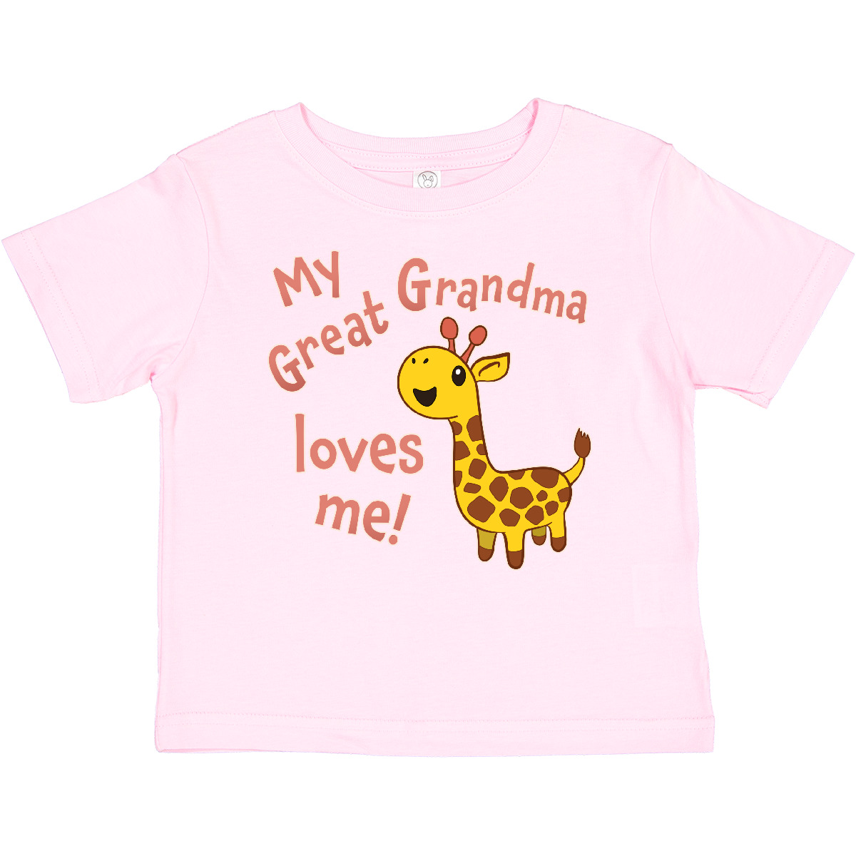 Inktastic My Great Grandma Loves Me- Cute Giraffe Baby T-Shirt Family Giraffes - Picture 9 of 12