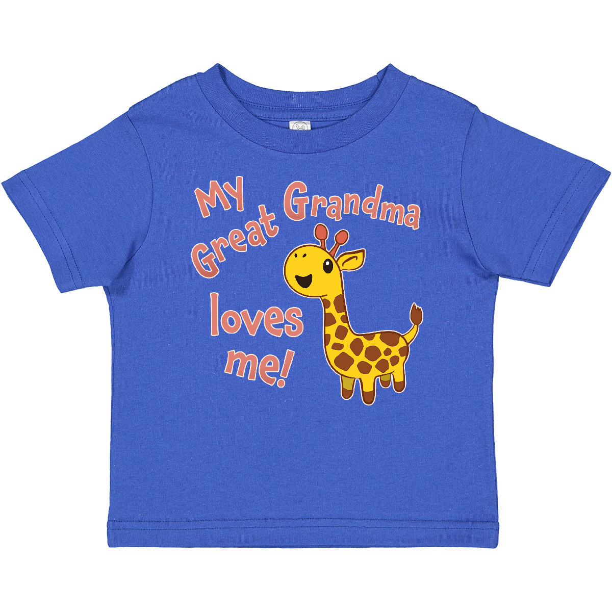 Inktastic My Great Grandma Loves Me- Cute Giraffe Baby T-Shirt Family Giraffes - Picture 10 of 12