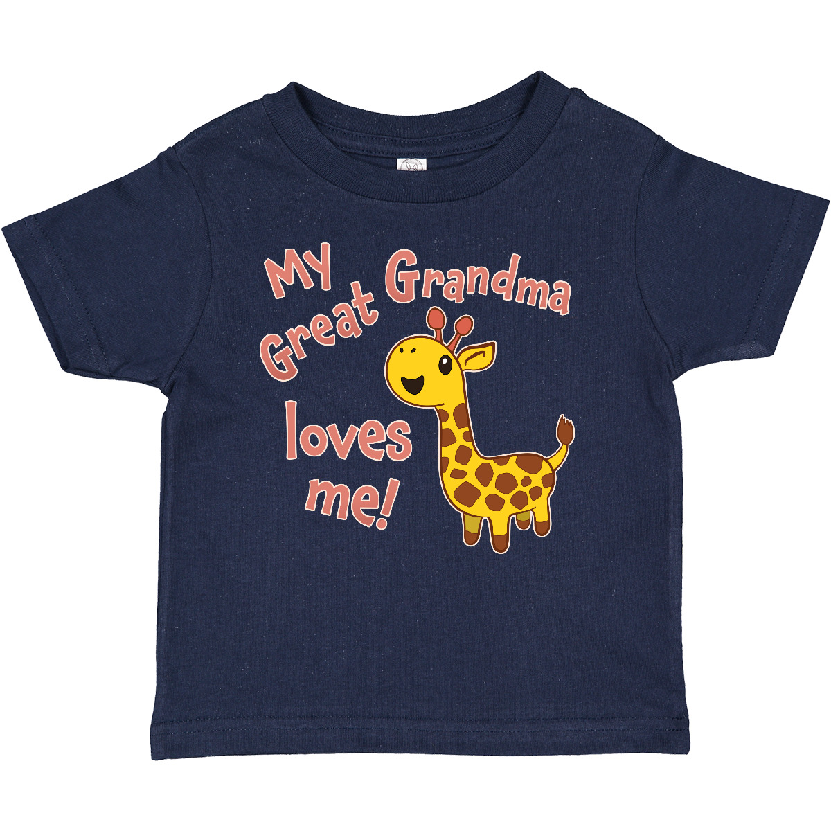 Inktastic My Great Grandma Loves Me- Cute Giraffe Baby T-Shirt Family Giraffes - Picture 8 of 12