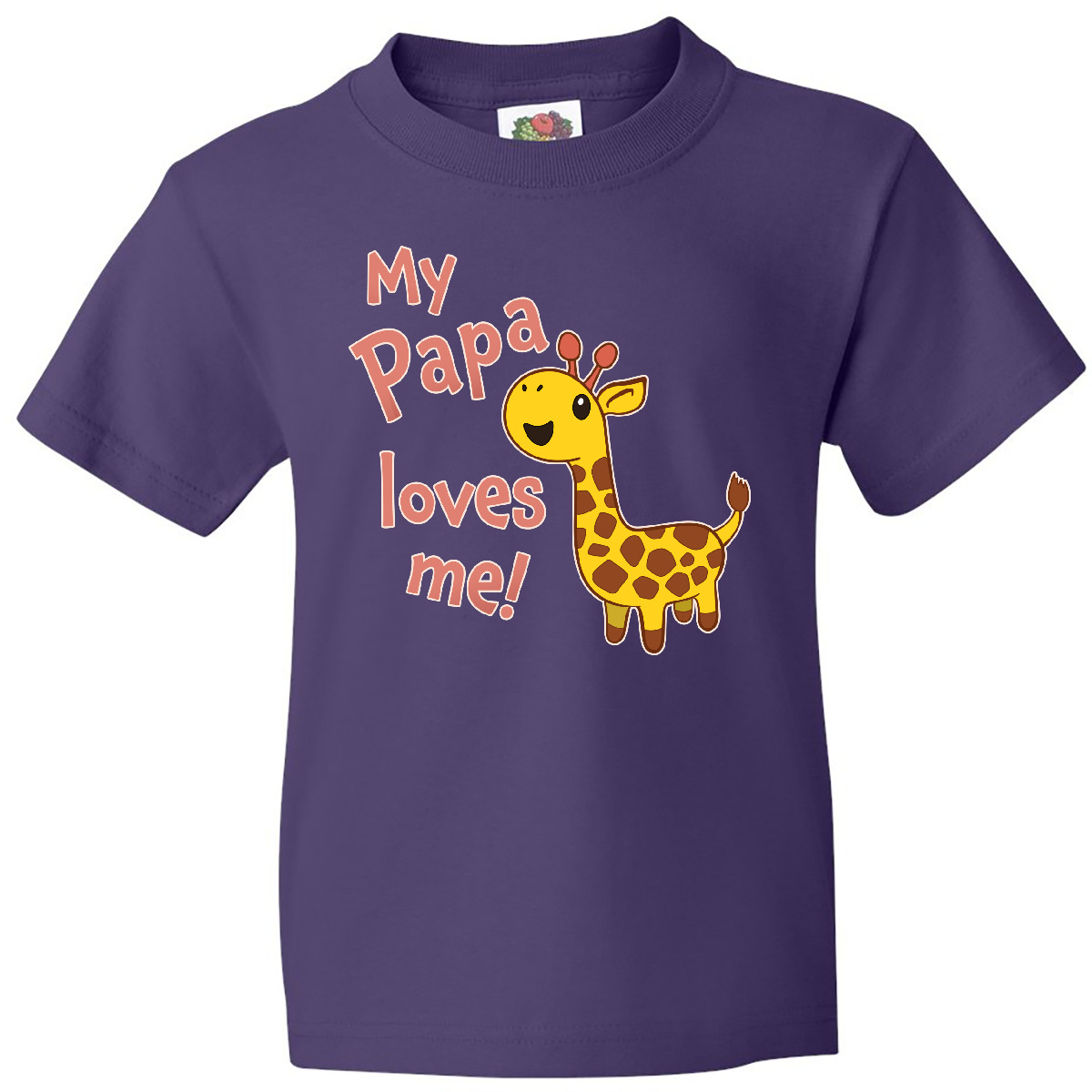 Inktastic My Papa Loves Me - süße Giraffe Jugend T-Shirt Familie Papa Papa Vater - Bild 8 von 11