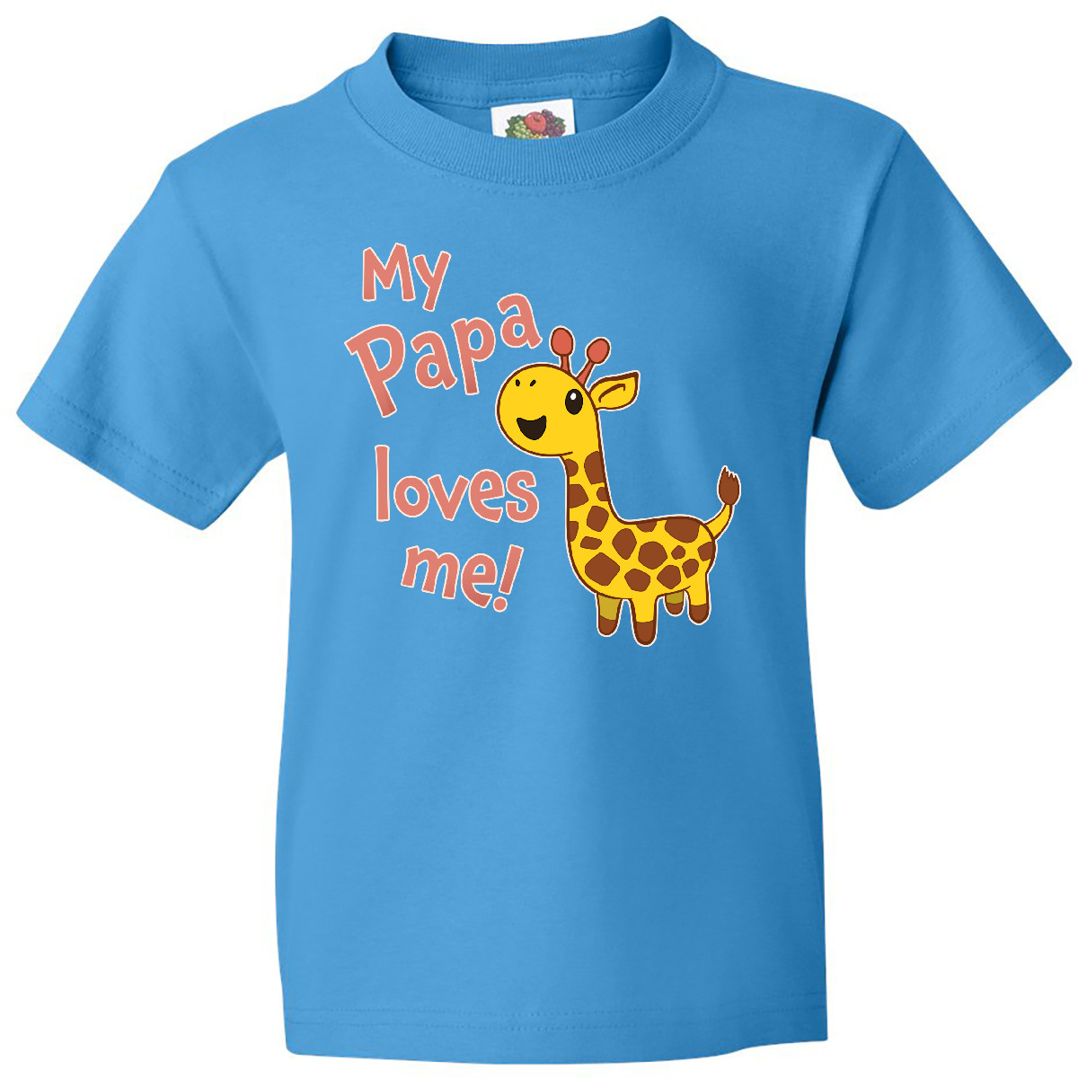Inktastic My Papa Loves Me - süße Giraffe Jugend T-Shirt Familie Papa Papa Vater - Bild 7 von 11