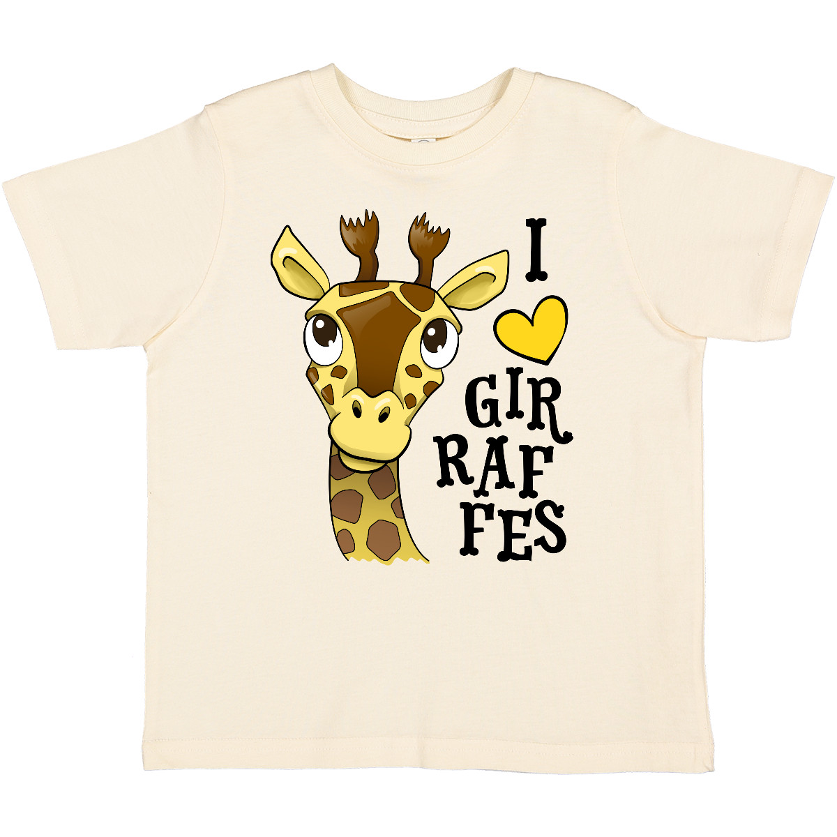 Inktastic I Love Giraffes Toddler T-Shirt Animals Spots Wild April Ears Fun Kids - Picture 7 of 10