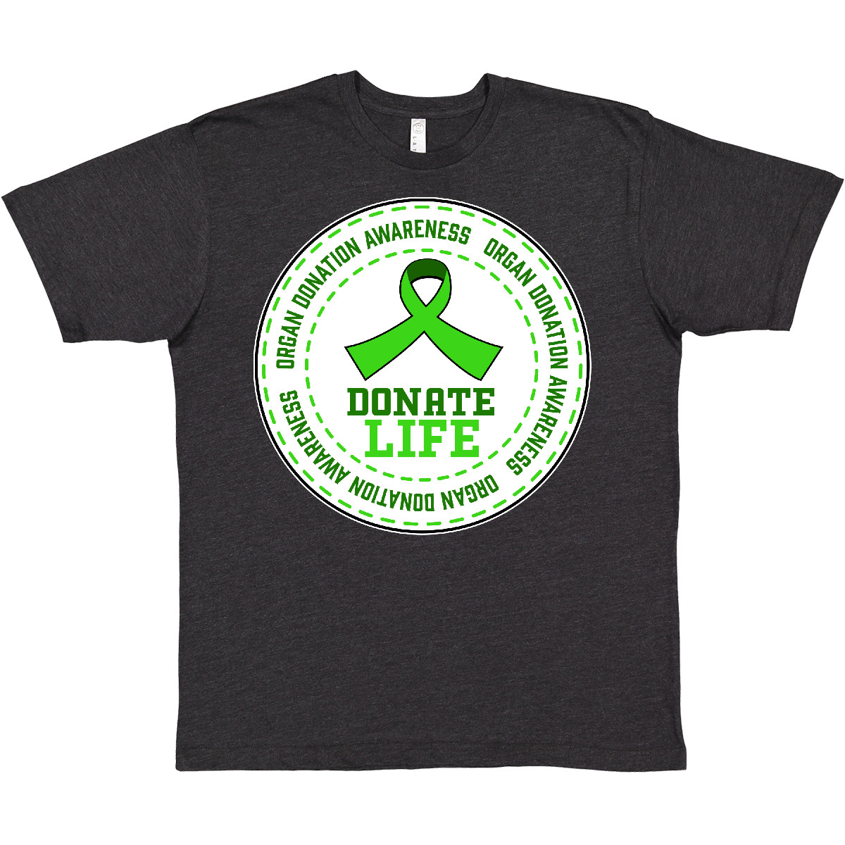 T-Shirt Inktastic Donate Life-Organ Donation Awareness Spender grünes Band Abzeichen - Bild 13 von 14