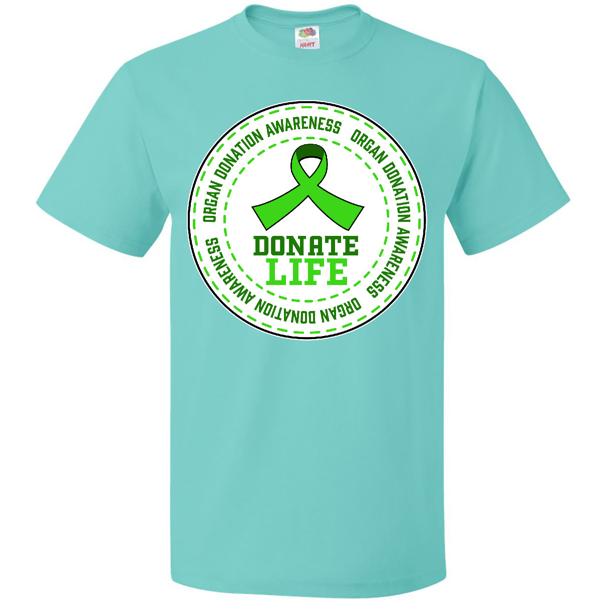 T-Shirt Inktastic Donate Life-Organ Donation Awareness Spender grünes Band Abzeichen - Bild 12 von 14