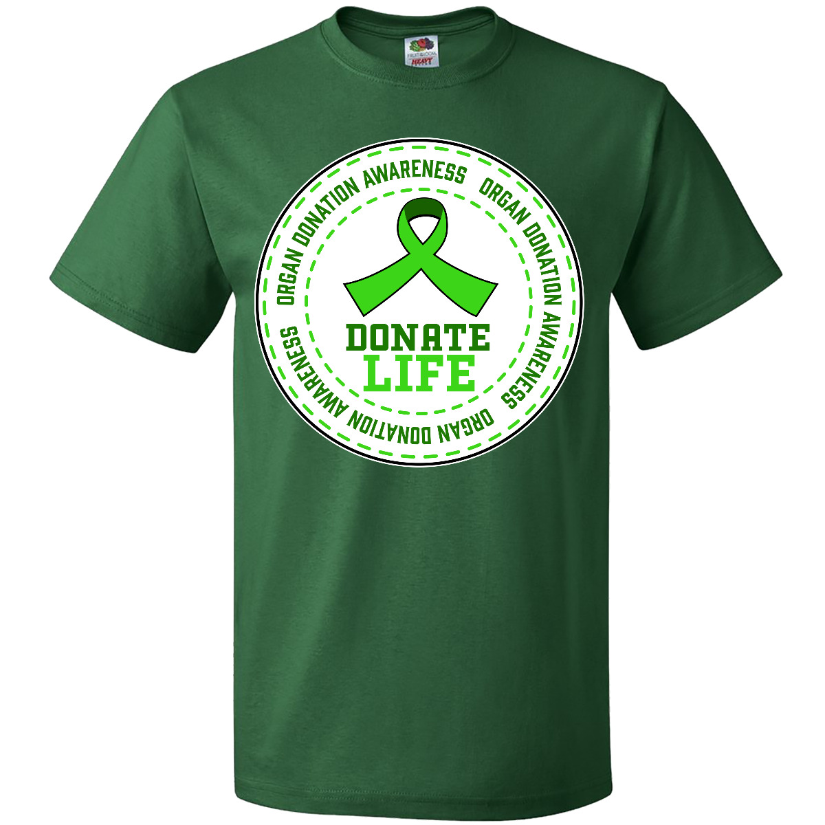 T-Shirt Inktastic Donate Life-Organ Donation Awareness Spender grünes Band Abzeichen - Bild 6 von 14