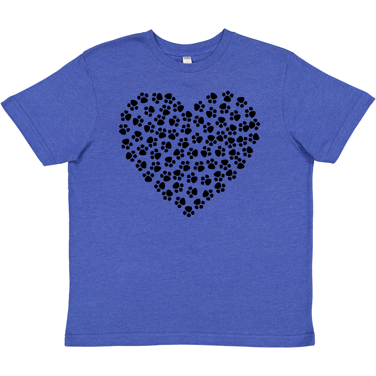 Inktastic Dog Paws, Puppy Paws, Animal Paws, Heart, Pet Youth T-Shirt Black Of - Picture 8 of 9