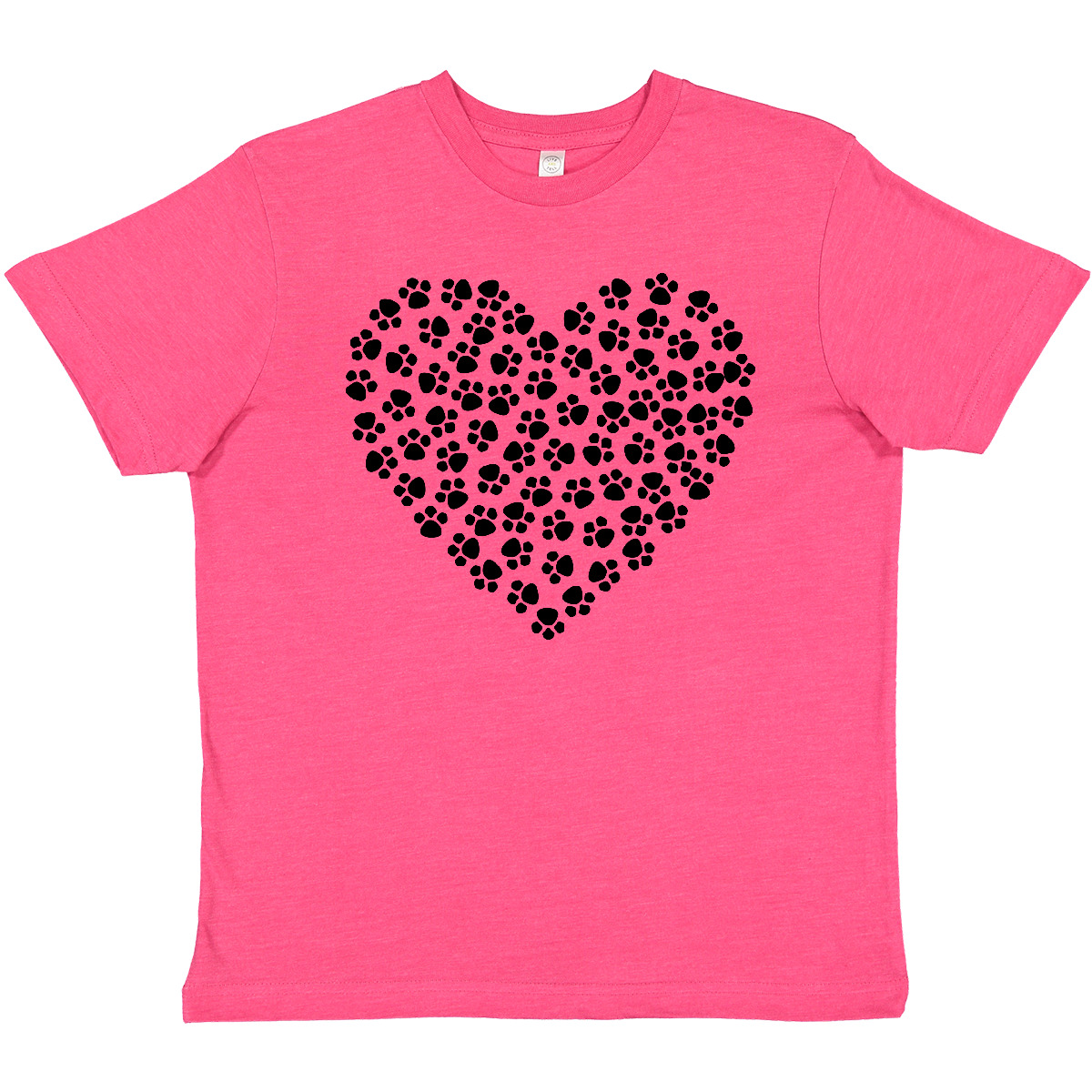 Inktastic Dog Paws, Puppy Paws, Animal Paws, Heart, Pet Youth T-Shirt Black Of - Picture 7 of 9