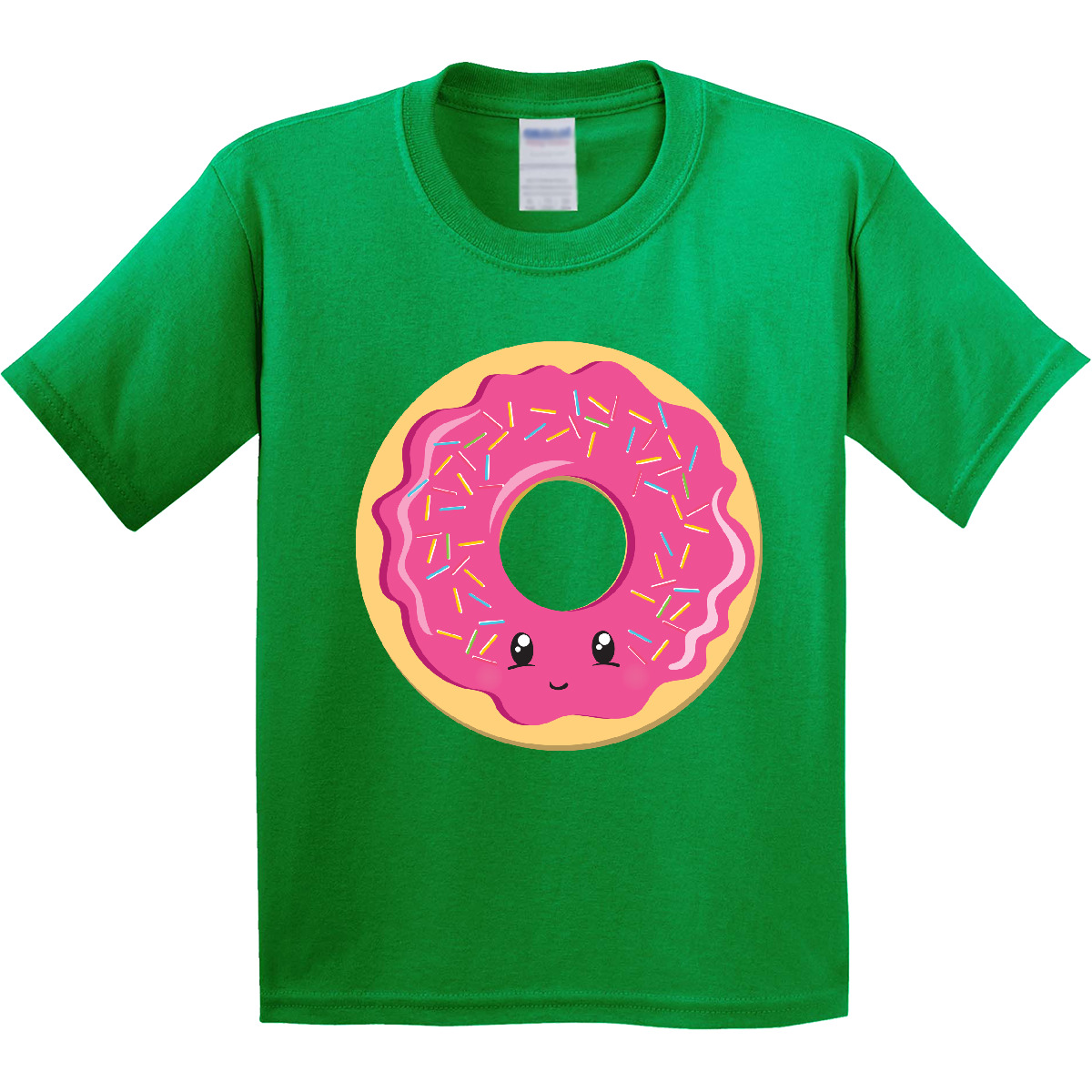 Inktastic Hot Pink Donut Youth T-Shirt Sprinkles Shower Birthday Gender Reveal - Picture 5 of 12