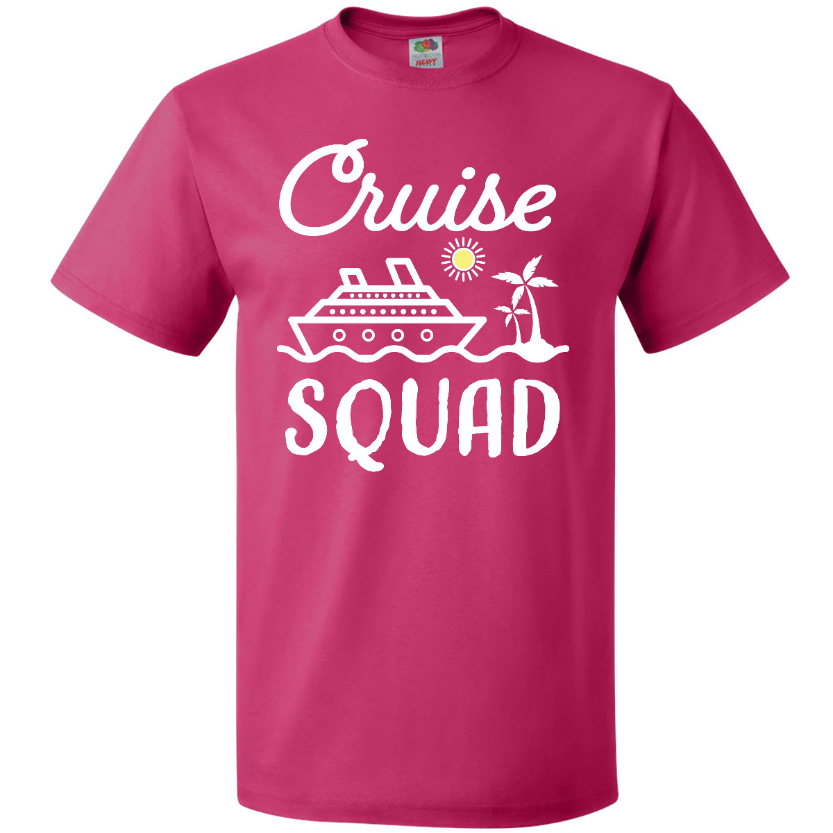 Inktastic Cruise Squad mit Vektor Kreuzfahrtschiff und Palmen T-Shirt Wheel Son - Bild 4 von 11