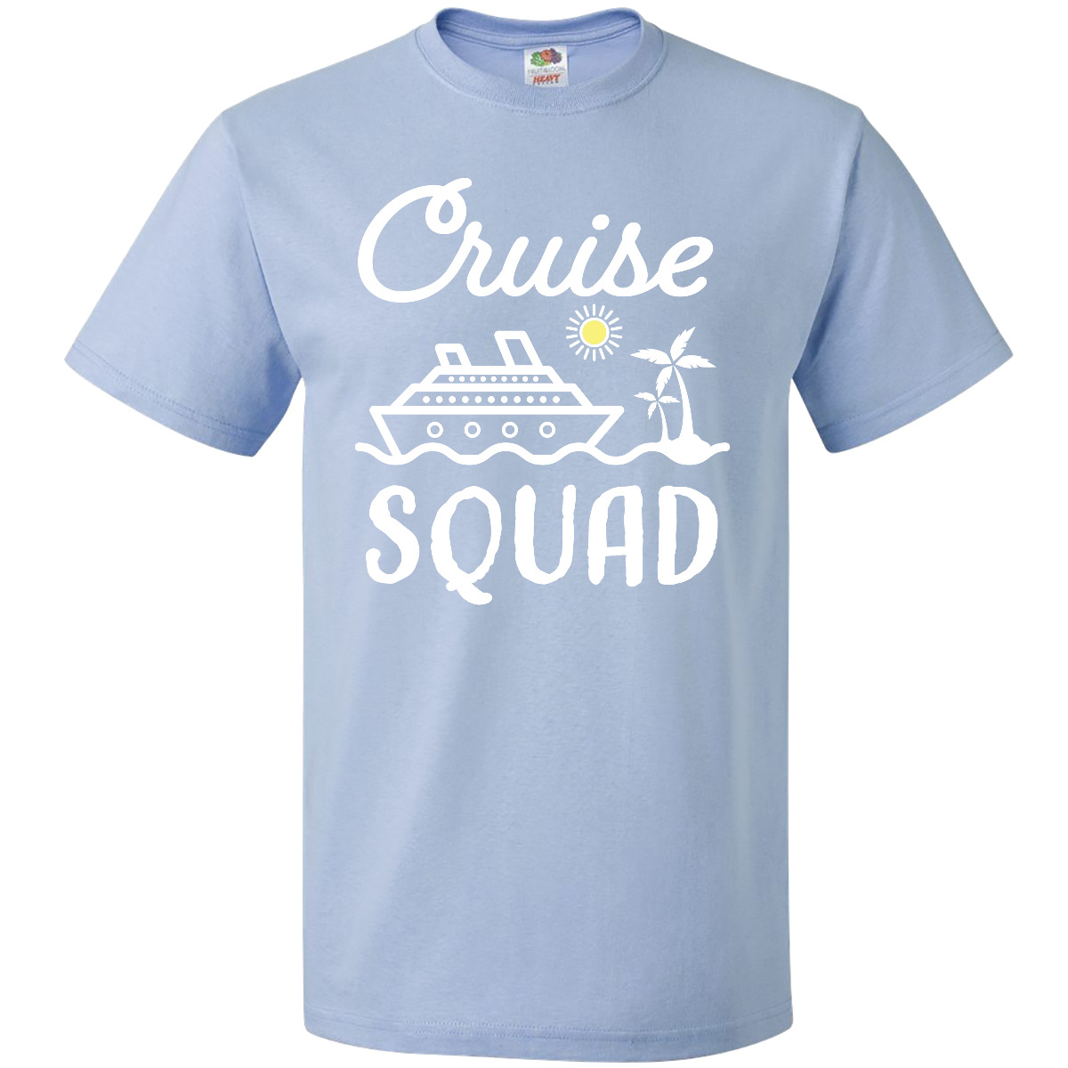 Inktastic Cruise Squad mit Vektor Kreuzfahrtschiff und Palmen T-Shirt Wheel Son - Bild 5 von 11