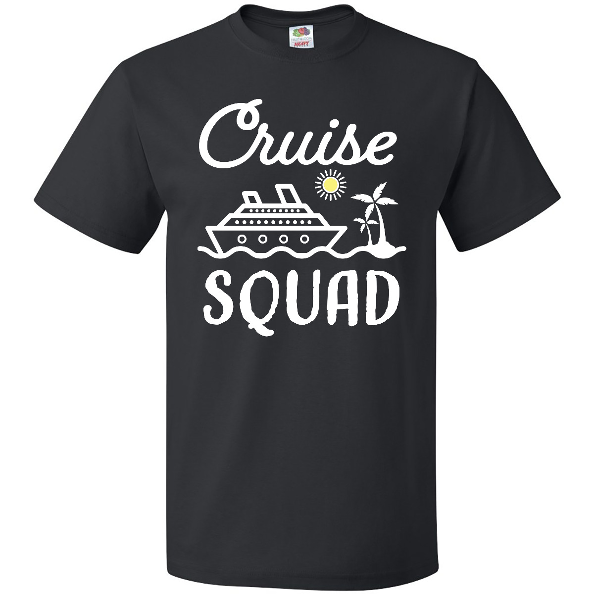 Inktastic Cruise Squad mit Vektor Kreuzfahrtschiff und Palmen T-Shirt Wheel Son - Bild 3 von 11