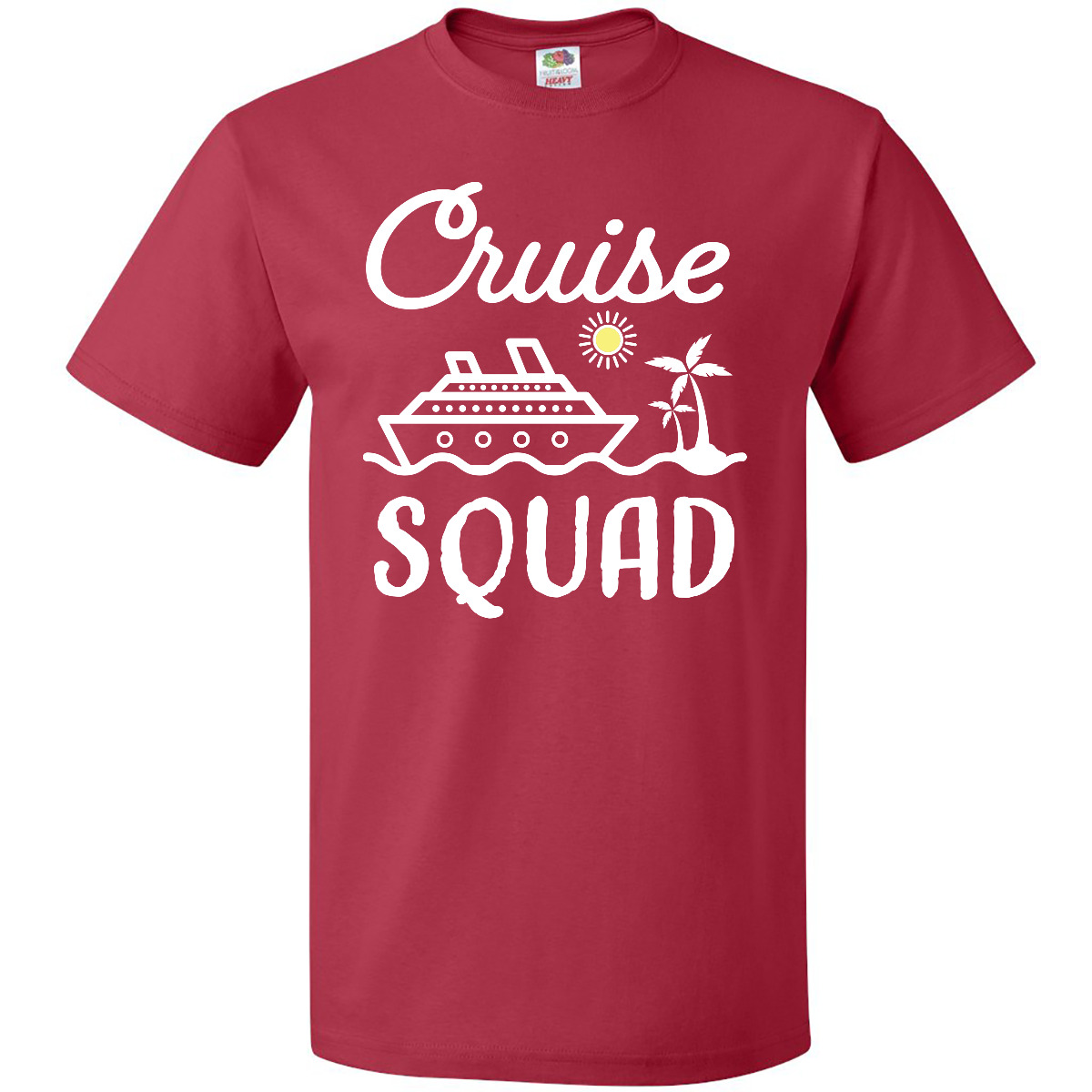 Inktastic Cruise Squad mit Vektor Kreuzfahrtschiff und Palmen T-Shirt Wheel Son - Bild 8 von 11