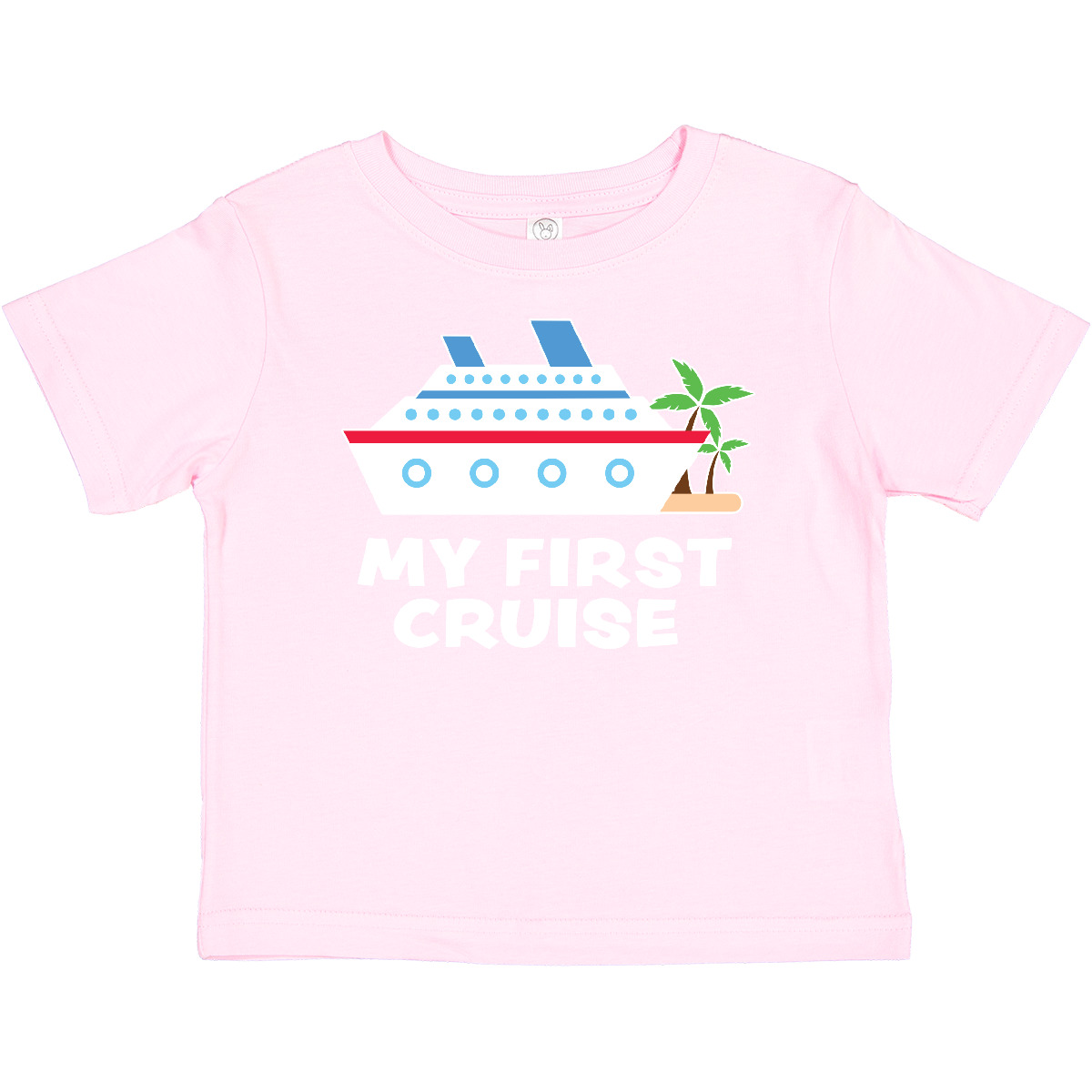 Inktastic My First Cruise With Cruise Ship And Palm Trees Baby T-Shirt 1st Sun - Picture 7 of 10