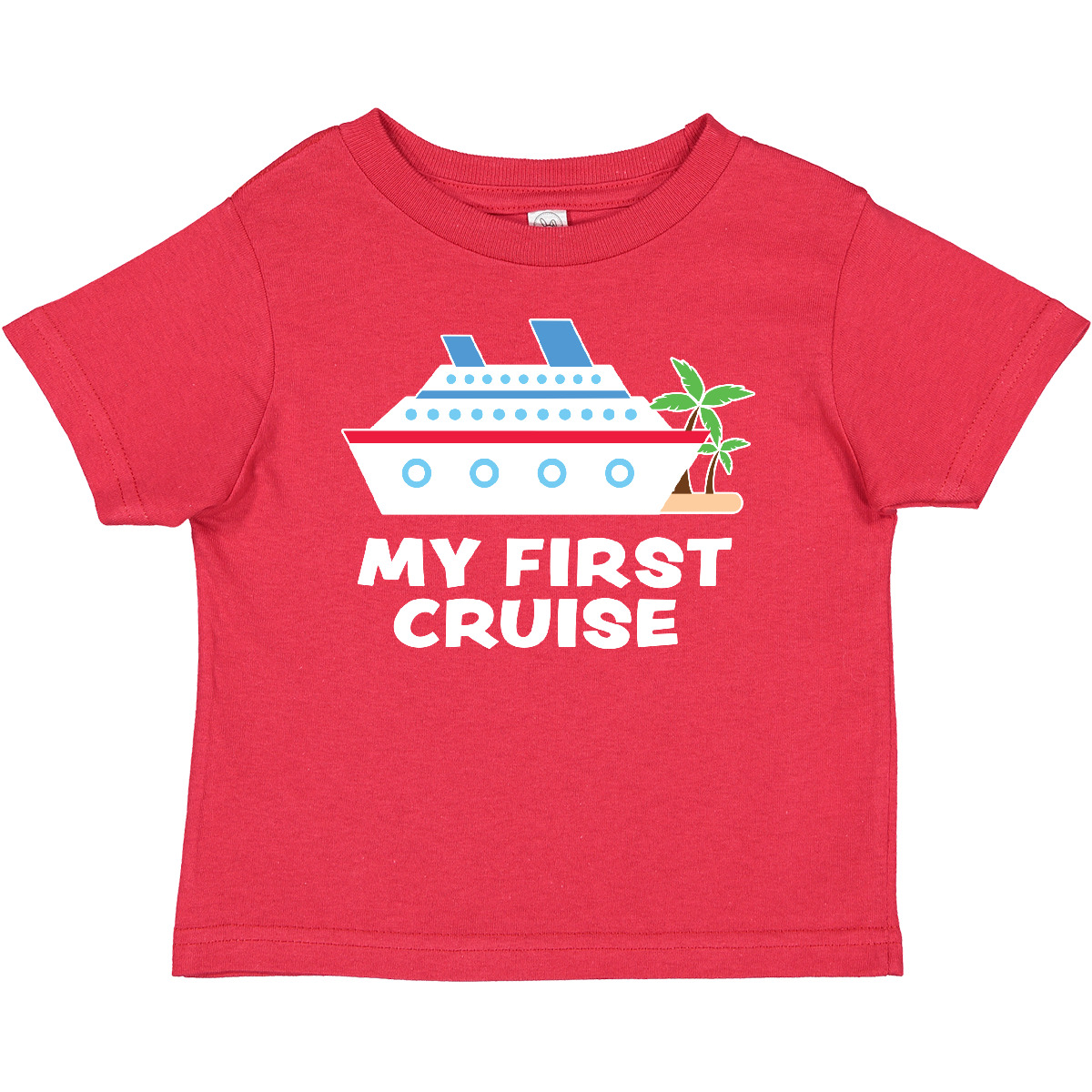 Inktastic My First Cruise With Cruise Ship And Palm Trees Baby T-Shirt 1st Sun - Picture 8 of 10