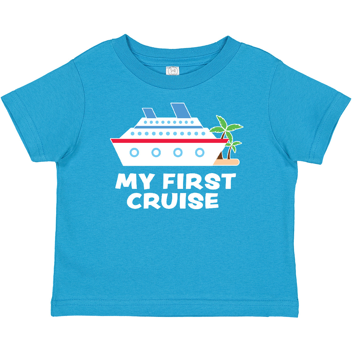 Inktastic My First Cruise With Cruise Ship And Palm Trees Baby T-Shirt 1st Sun - Picture 10 of 10