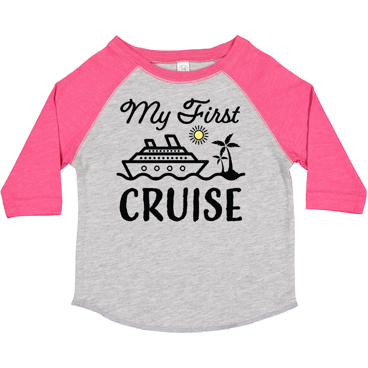 Inktastic My First Cruise With Cruise Ship And Palm Trees Toddler T-Shirt 1st - Picture 4 of 11