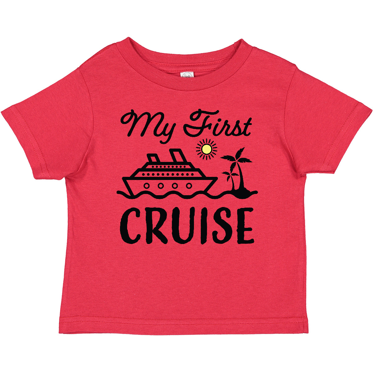 Inktastic My First Cruise With Cruise Ship And Palm Trees Baby T-Shirt 1st Sun - Picture 8 of 10